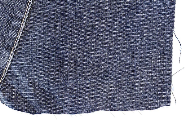 Kus látky tmavě modré džíny — Stock fotografie