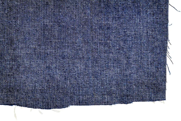 Pezzo di tessuto jeans blu scuro — Foto Stock