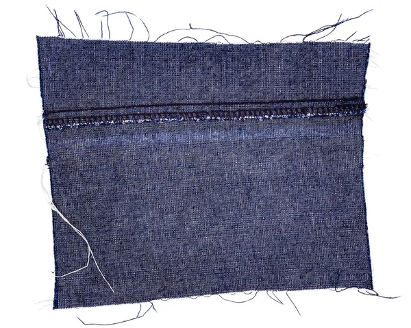 Шматок синьої джинсової тканини — стокове фото