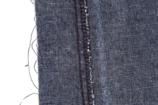 Шматок синьої джинсової тканини — стокове фото