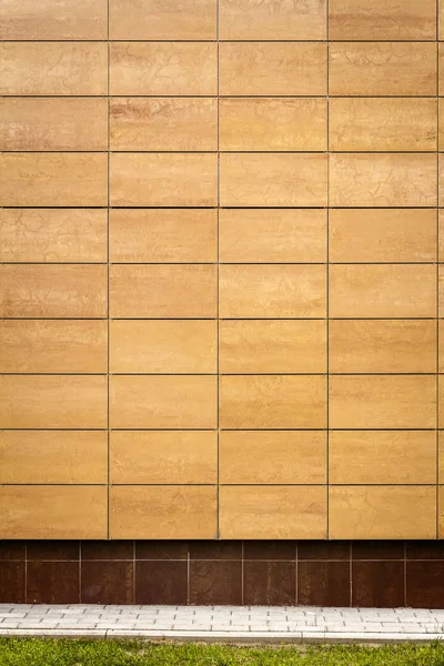 Moderní béžová Taška krytinová zeď — Stock fotografie