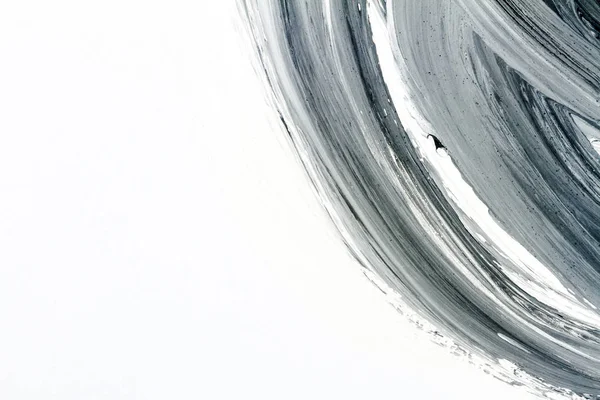 Abstracto negro y blanco pintado a mano de fondo — Foto de Stock