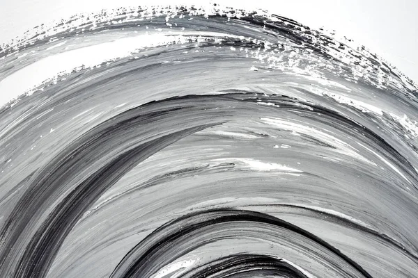 Abstrakcyjny czarny i biały ręka malowane tło — Zdjęcie stockowe