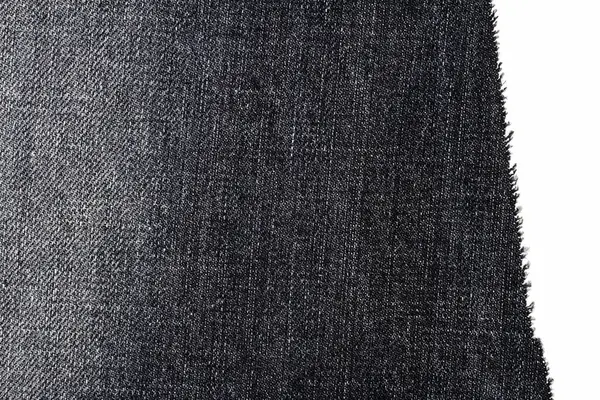 Sepotong kain jeans hitam — Stok Foto