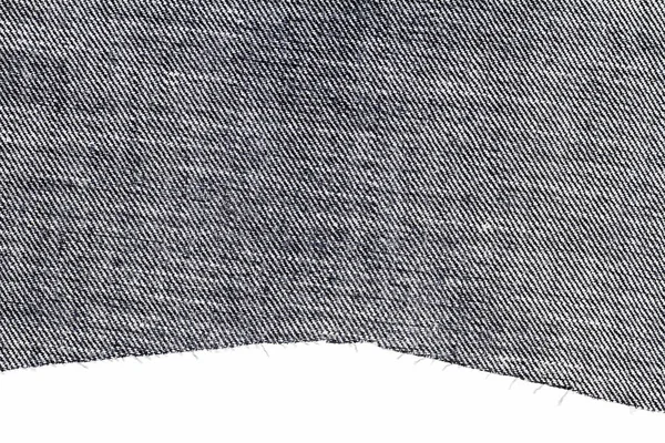 Pezzo di tessuto jeans nero — Foto Stock