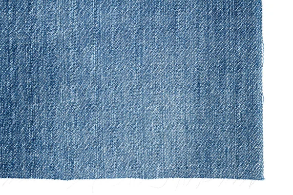 Sepotong kain jeans biru muda — Stok Foto