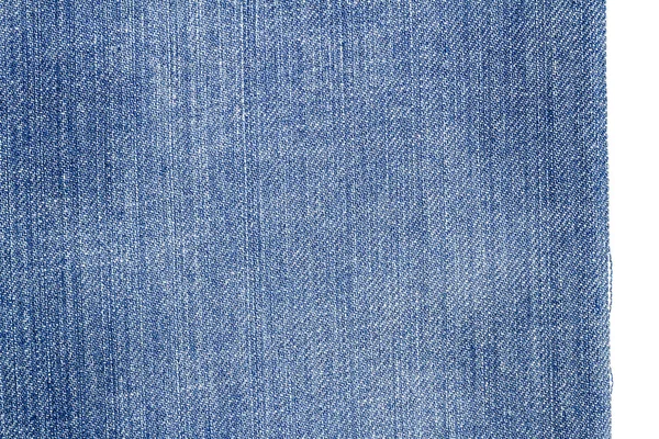 Sepotong kain jeans biru muda — Stok Foto