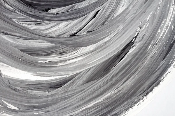Abstrato preto e branco pintado à mão fundo — Fotografia de Stock