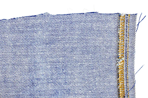 Lado errado do tecido de calça jeans — Fotografia de Stock