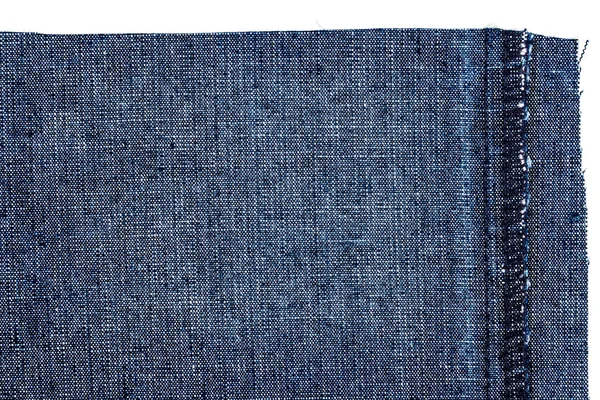 Pezzo di tessuto jeans blu — Foto Stock