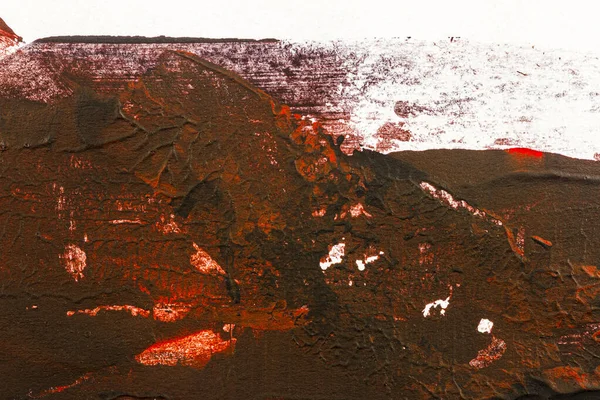 Brown e vermelho pintado à mão fundo acrílico — Fotografia de Stock