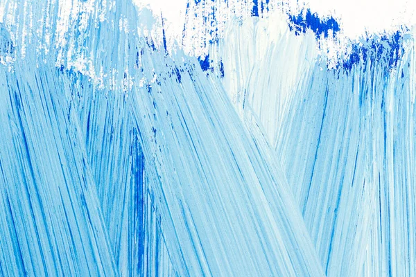 Abstrato escovado azul acrílico artes fundo — Fotografia de Stock