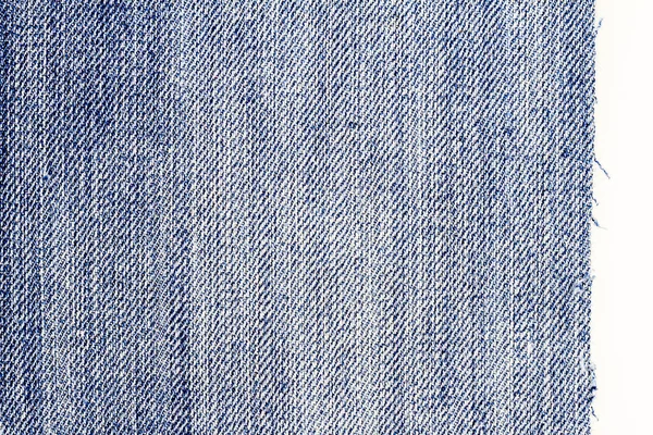 Pezzo di tessuto jeans azzurro — Foto Stock