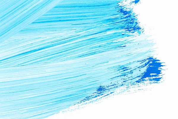 Fondo de arte acrílico azul cepillado abstracto — Foto de Stock