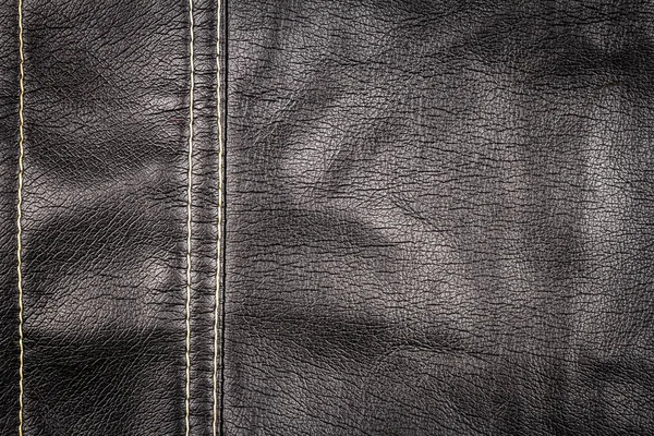 Pelle nera texture sfondo — Foto Stock