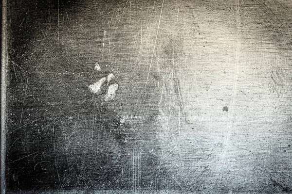 Rasguñado sucio polvo de cobre textura de la placa, imagen en blanco y negro . —  Fotos de Stock