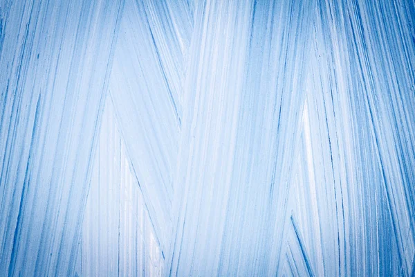 抽象的なブラシをかけた青いアクリル芸術の背景 — ストック写真