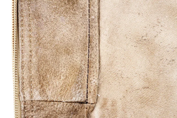 Bit brunt läder, baksida — Stockfoto