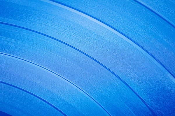 Primer plano de la superficie de vinilo azul — Foto de Stock