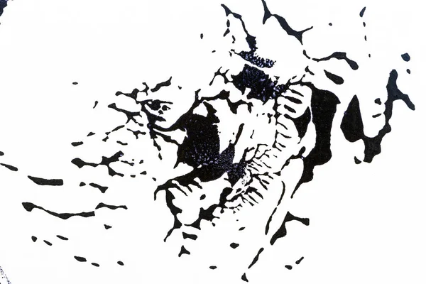 Черно Белый Ручной Окрашенный Акриловый Фон Грандиозная Акриловая Текстура Крашеными — стоковое фото