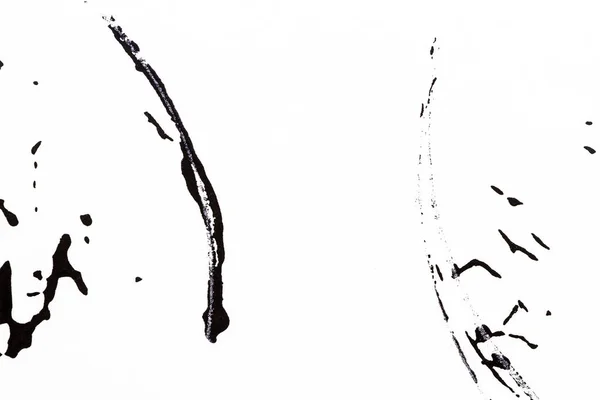 Schwarz Weiß Handgemalter Acrylhintergrund Grunge Acrylstruktur Mit Bemalten Punkten Und — Stockfoto