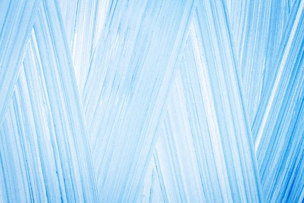 Astratto Disegnato Mano Blu Acrilico Vernici Sfondo Struttura Spazzolata Vicino — Foto Stock