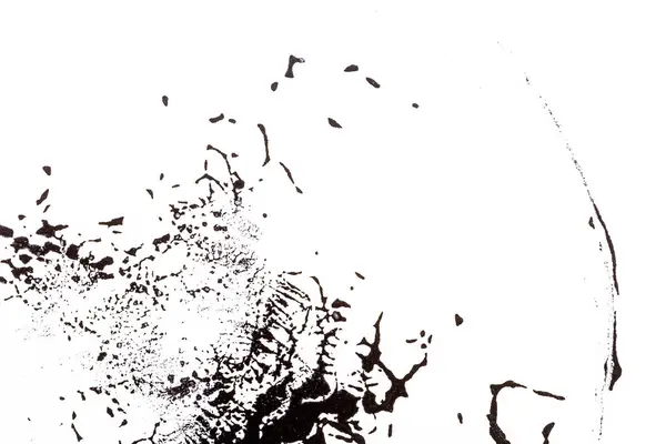 黑色和白色的手绘丙烯酸背景 用粉刷和笔刷勾勒出丙烯酸质感 — 图库照片