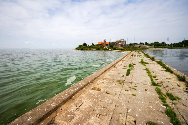 Cabo Vente Lituania Ver Muelle Froma Mar —  Fotos de Stock