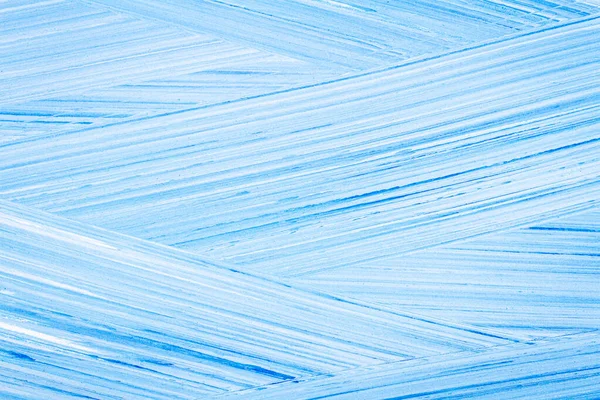 Peintures Acryliques Bleues Abstraites Dessinées Main Texture Brossée Close — Photo