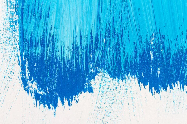 Абстрактні Ручні Намальовані Сині Акрилові Фарби Фону Матова Текстура Крупним — стокове фото