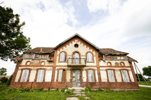 Oud Verlaten Negentiende Eeuws Huis Litouwen — Stockfoto