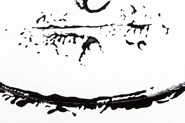 Черно Белый Ручной Окрашенный Акриловый Фон Грандиозная Акриловая Текстура Крашеными — стоковое фото