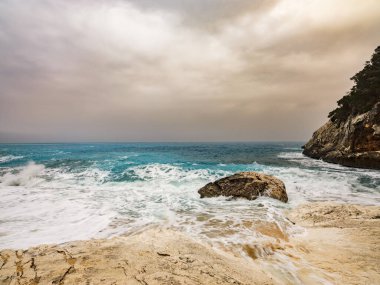 Cala Goloritze, Akdeniz 'in incisi, Sardunya' nın doğu kıyısında.