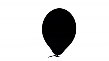 Tek balon Kordon üzerinde sallanan