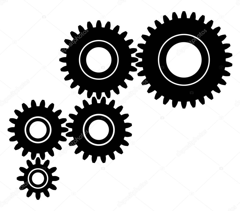 Gear wheels with alignment in vertical and horizontal direction