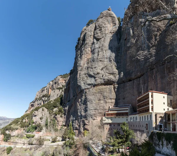 Mega Spilaio Kloster Kalavryta Grekland — Stockfoto