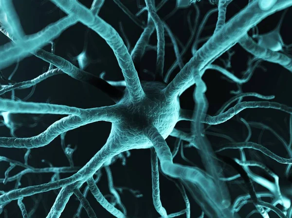Células nervosas e conexões intercelulares — Fotografia de Stock