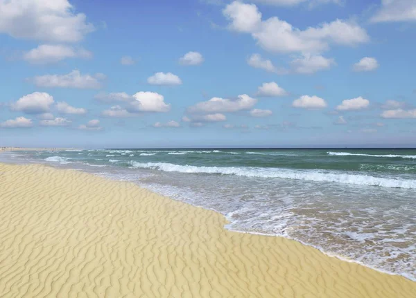 Spiaggia Sabbia Sulla Costa Atlantica Delle Isole Canarie — Foto Stock