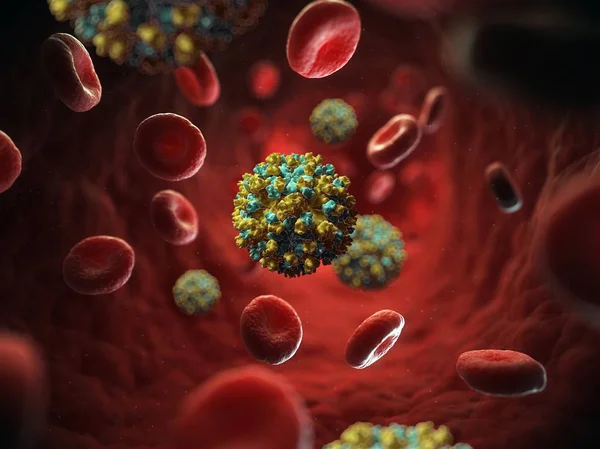 Hepatiitti E:n visuaalinen renderointi — kuvapankkivalokuva
