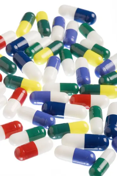 Forskjellige typer piller – stockfoto