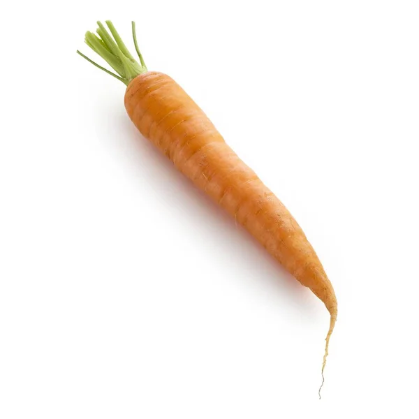 Close View Carrot White Background — Stock Photo, Image