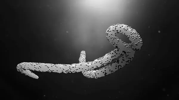Particule Virus Ebola Illustration Numérique — Photo