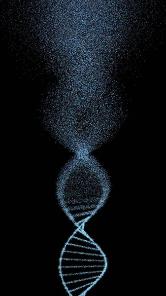 Molécula Dna Dañada Ilustración Conceptual Del Trastorno Genético — Foto de Stock