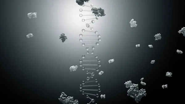 Dna Deoxyribonucleic Acid Computer Illustration — Stock Photo, Image