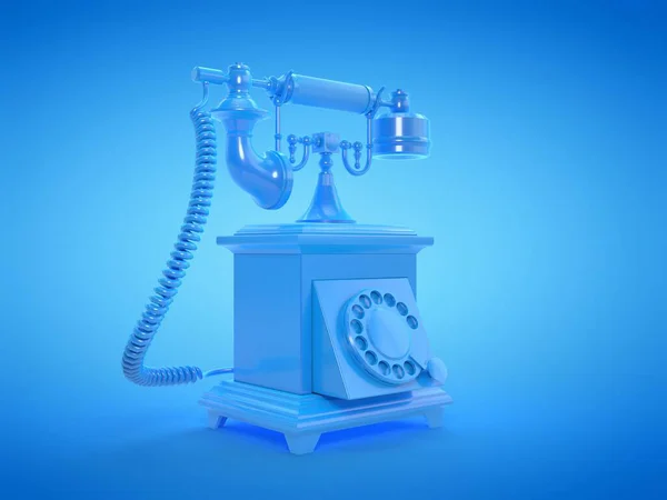 Vintage Telephone Computer Illustration — Stock Photo, Image
