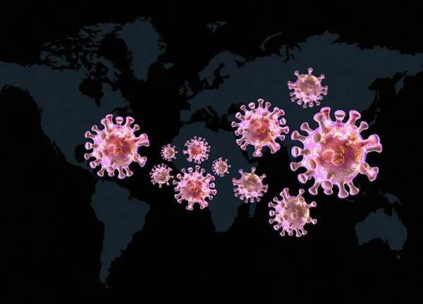 Coronavirus Pandemic Conceptual Illustration — Stock Photo, Image