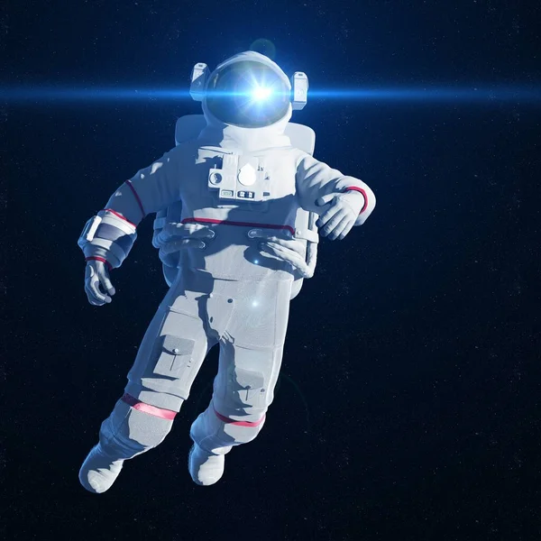 Astronaut Vesmíru Počítačová Ilustrace — Stock fotografie
