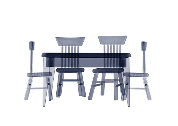 Doll House Table Chairs Ray — Stock Photo, Image