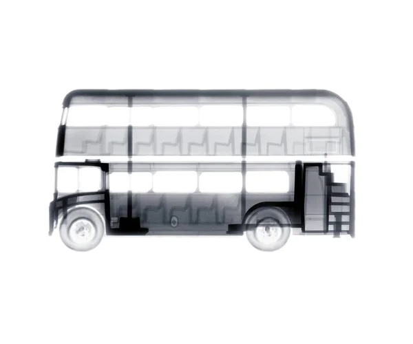 Іграшковий Двоповерховий Автобус Рентгенівський — стокове фото