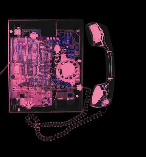 Корпусный Телефон Цветной Рентгеновский Аппарат — стоковое фото